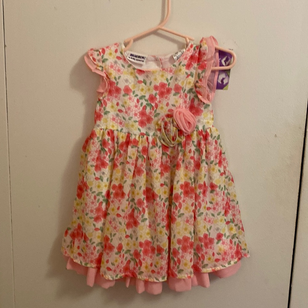 Print dress silky 💯 per cent polyester Blueber boulevard Nwt